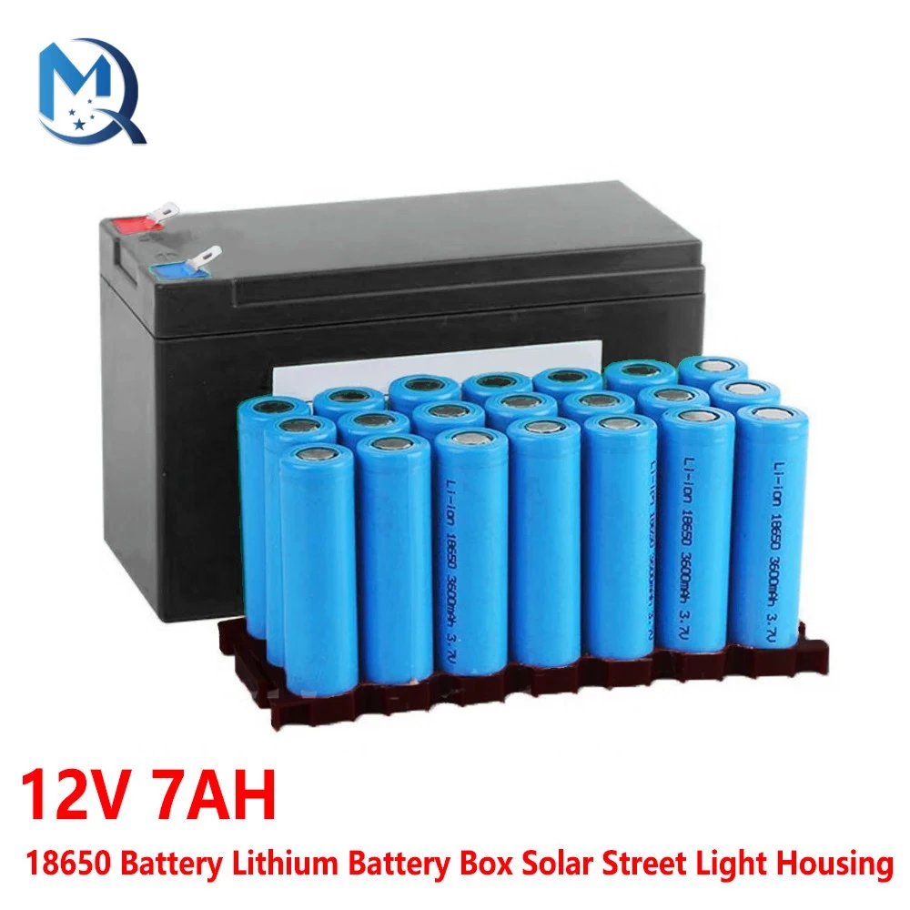 For diy 12v 7ah lithium battery lifepo4 case 18650 storage box