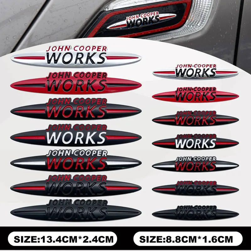 Metal Badge Car Body Decor Sticker Parts For Mini Cooper S JCW F55 F56 F60 F53 F54 R55 R56 R60 R61 R58 F57 John Cooper Works