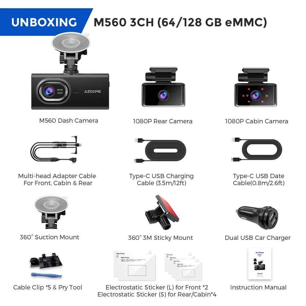 Dash Cam For Cars front And Inside 1080p Dual Camera With Ir - Temu