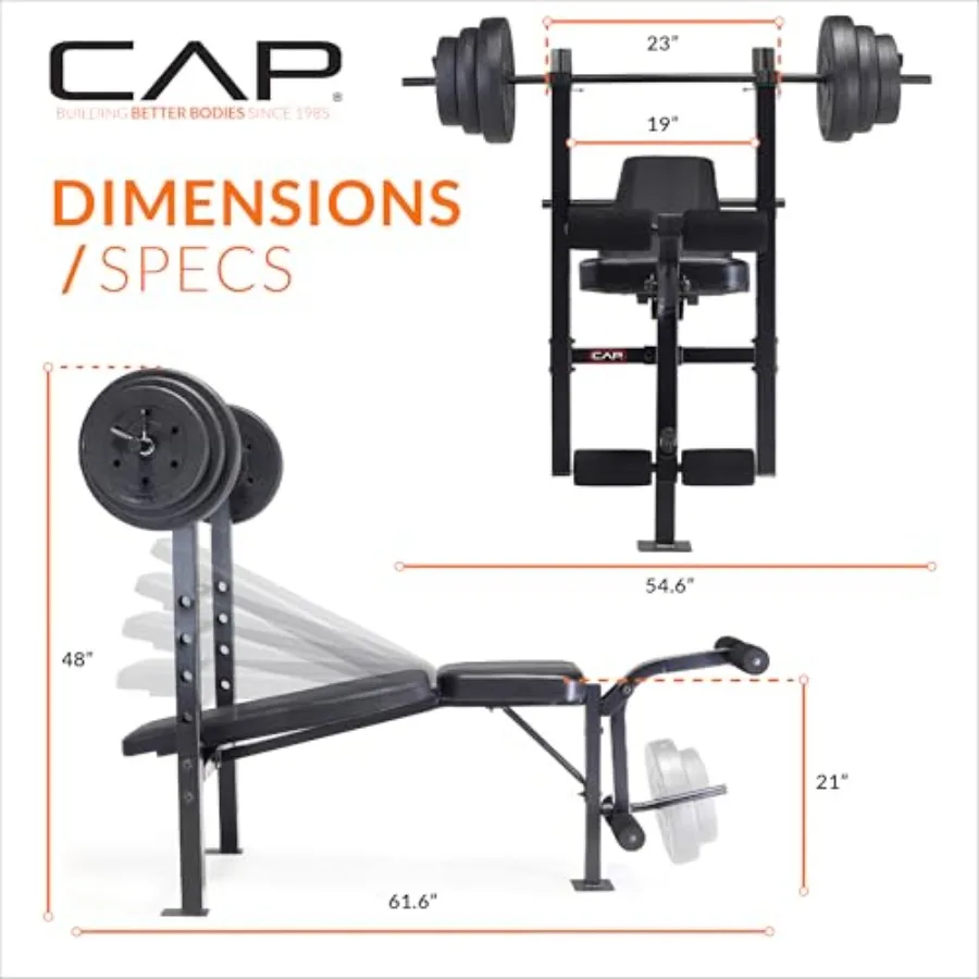 Standard Weight Bench with Weights 4