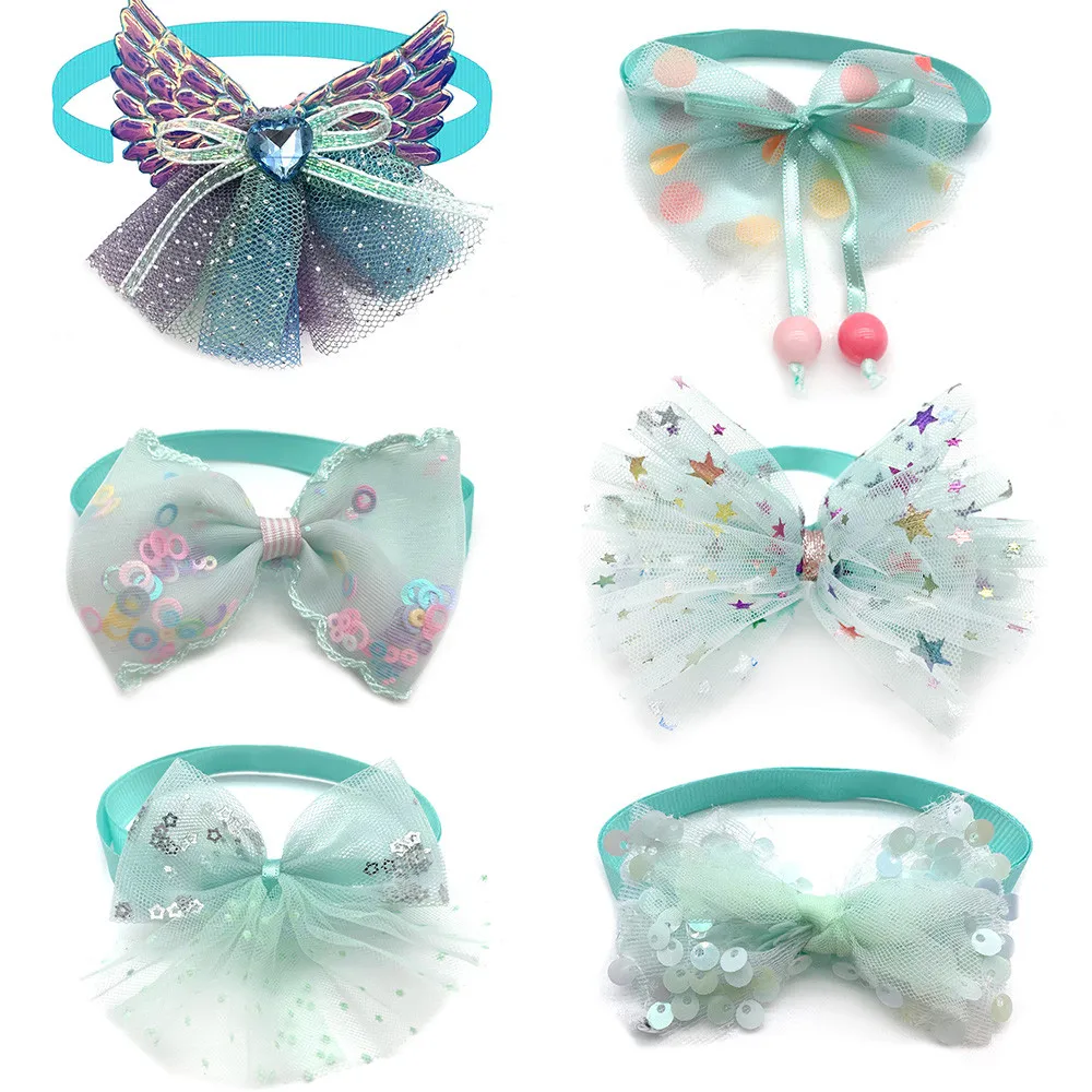 10Pcs Colorful Dog Cat BowTies New Fashion Style Cat Puppy Ties Dog Grooming Product for Small Dog Accessories Pet Dog Supplies 6