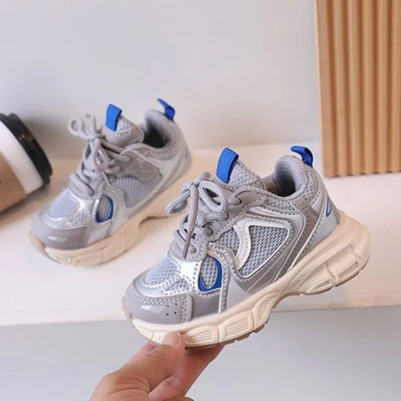 Children Tennis Shoes Versatile Non-slip White Sneakers for Kids Girls Fashion Causal Breathable Toddlers Boys Sports Shoes Hot 2