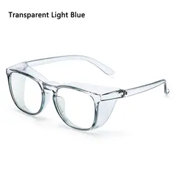 Enhanced Anti - Fog Blue Light Blocking Safety Glasses with UV400 Protection (Transparent Blue)