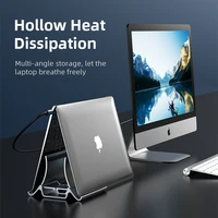 CABLETIME Vertical Laptop Stand Heat Dissipation Non slip Silicone Gravity Holder for MacBook Surface iPad Tablet