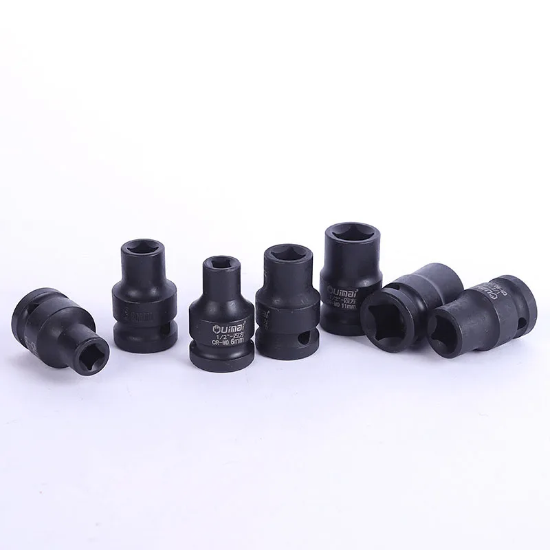 Impact Socket Adapter 4 Point Impact Socket Head 1/2" Drive Heavy Duty Square Air Socket Wrench Adapter Impact Tool