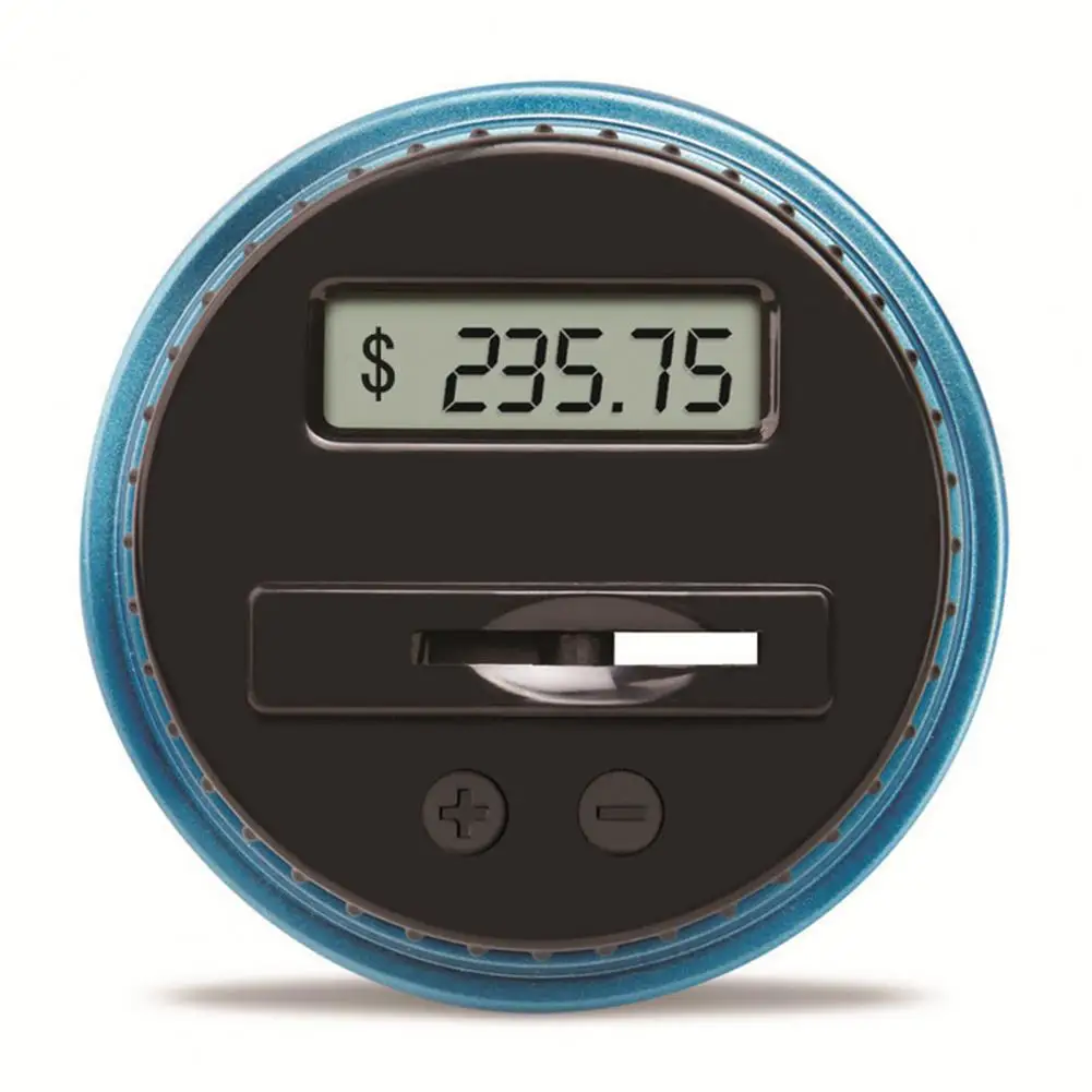Plastic Money Box Capacity Coin Container Lcd Digital Counter Money Box with Lock 2.5l Capacity Plastic Piggy Bank for Safe 4