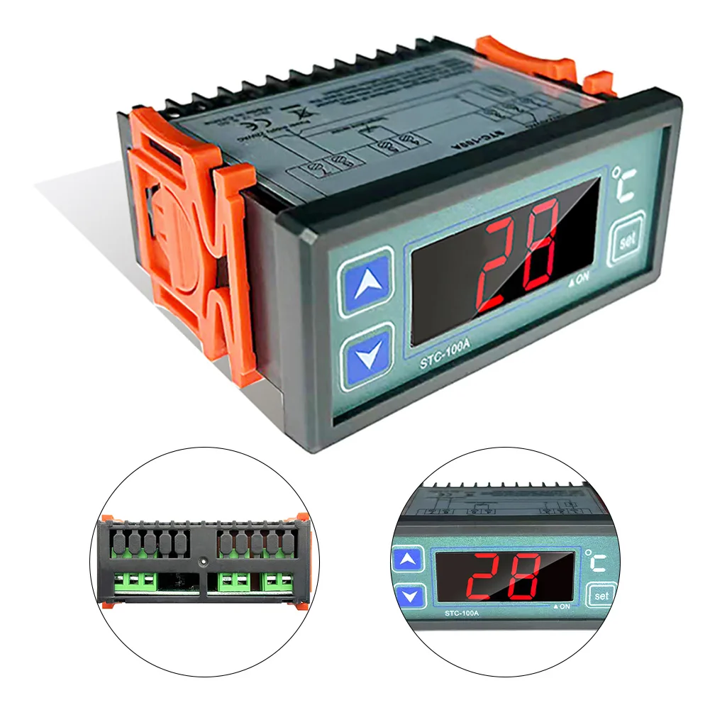 

Temperature Controller AC110V-220V DC12V/24V LED Digital Control Thermostat Microcomputer Switch Thermoregulator Sensor