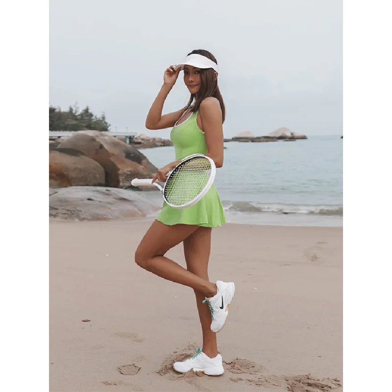Women's One-piece Sports Dress For Outdoor Running Fitness