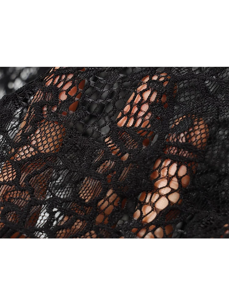 Elegant Women's Lace Halter Sexy Maxi Dress Fashion Sleeveless Lace Splice Ruched Club Party Long Dresses Lady New Slim Evening