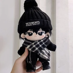 Cool Handsome Fashion Trend Clothes Set 20cm Plush Cotton Stuffed Doll No Attribute Costume Accessories Outfit Birthday Gift