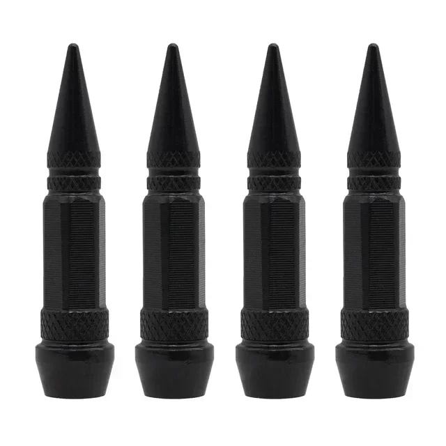Spiked Bullet Tire Valve Caps - Dustproof Auto Exterior Accessories