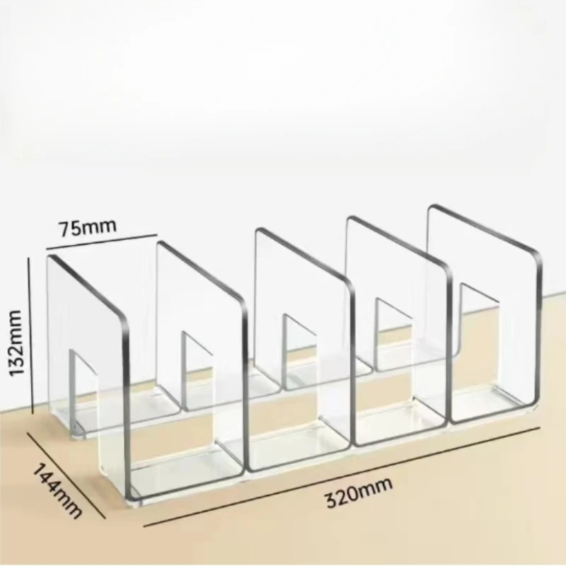 Acrylic shoe organizer 1pc 4 Compartment Transparent Shoe Rack Baby Storage Shelf for Various Room Types