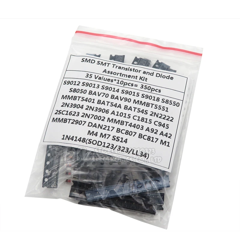 350PCS SMD SMT Transistor and Diode Assortment Kit transistors kit