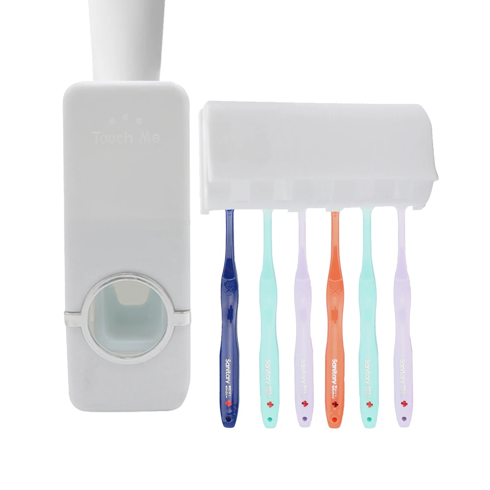 

Toothbrush Holder Wall Mount Toothbrush Rack Stand Hooks Suction Cup Tooth Brush Holder Household Tool Bathroom Accessories