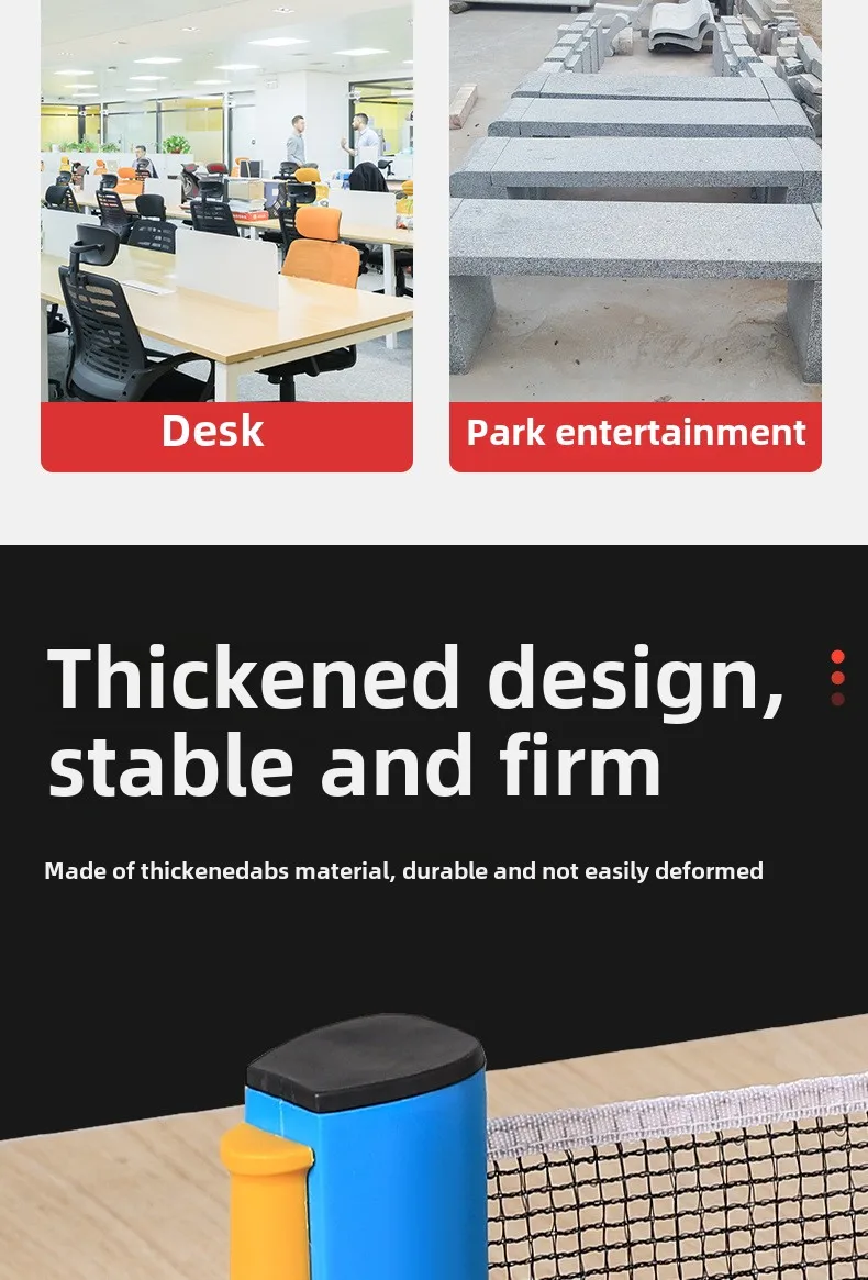 Description Picture 4 of itemTable Tennis Net Ping Pong Rack Retractable with Ping-Pong Balls Universal
