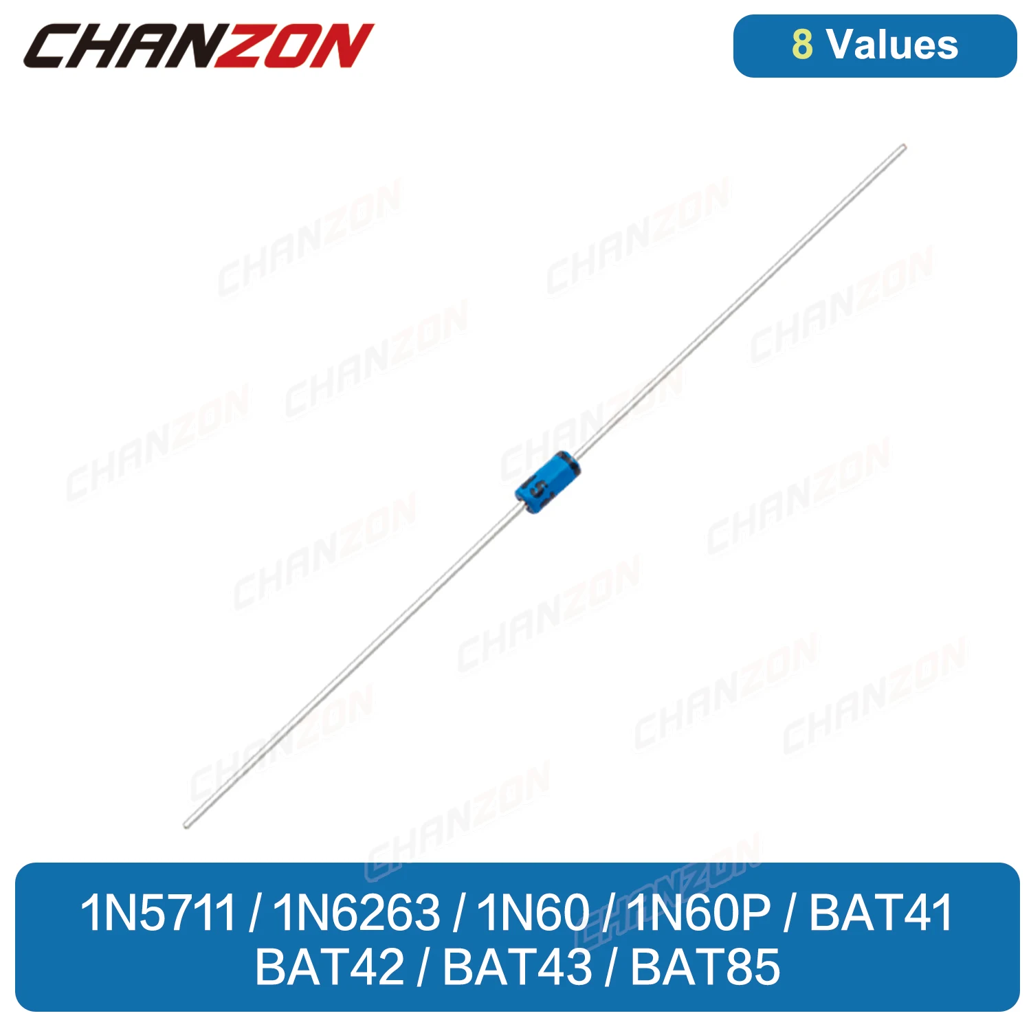 1N5711 1N6263 1N60 1N60P BAT41 BAT42 BAT43 BAT85 малый сигнал Шоттки переключение диодов осевые диоды