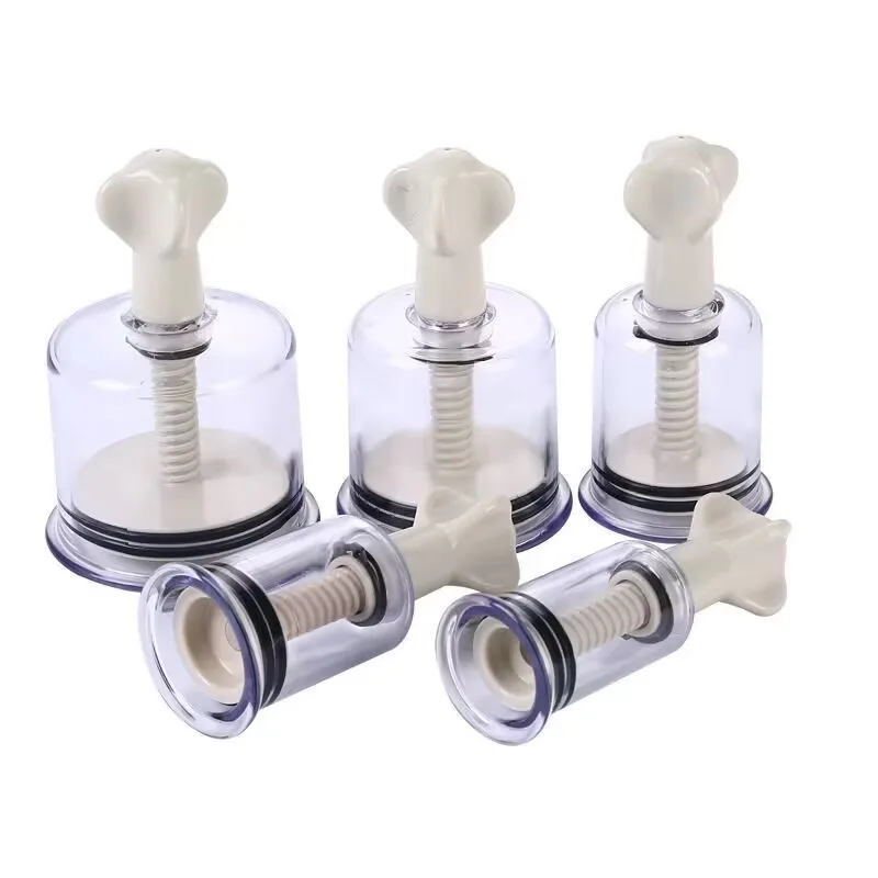 Nipple Clips 4 Size Nipple Sucker Enlarger Pussy Pump Clitoris Clip Vacuum Stimulate Breast Enlarger Sex Toy For Women Men BDSM
