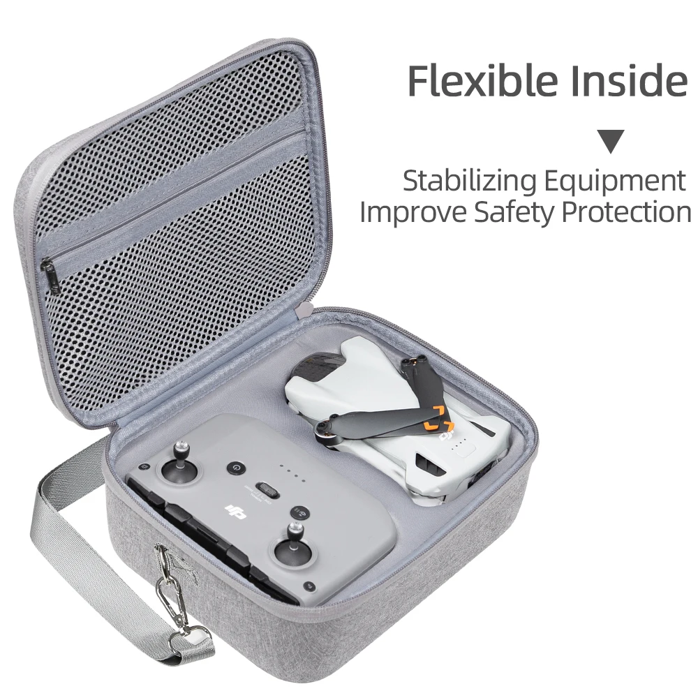 For DJI Mini3 Pro Portable Carrying Case Hard EVA Storage Bag Waterproof Protective Handbag Box