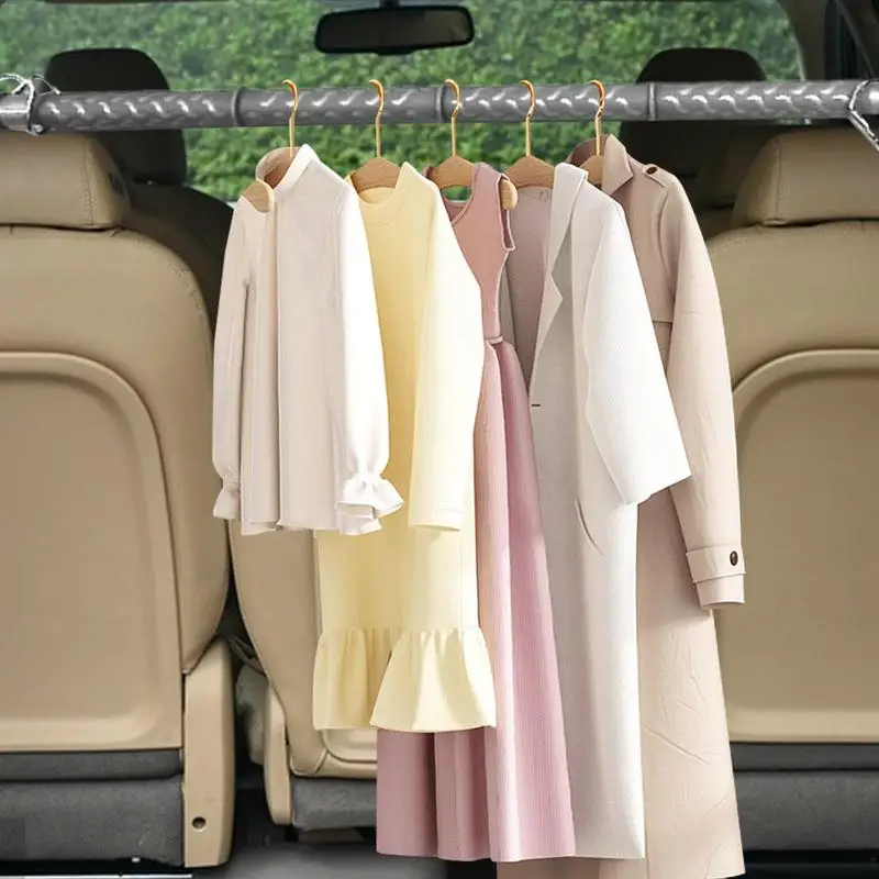 Car Coat Hanger Retractable Clothes Bar For Road Travelers Clothing Organizer Rack Storage Suit Rod For Car SUV Truck