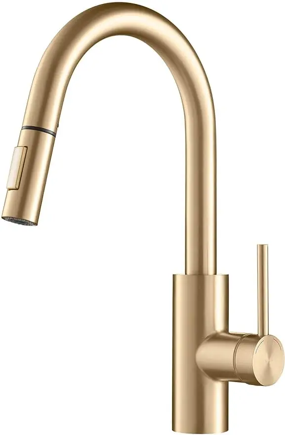 

Kraus KPF-2620BB Oletto Kitchen Faucet, 15 1/8 Inch, Brushed Brass