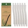 12 Pcs/Box Wheat Straw Face Eyebrow Razor for Women,Facial Dermaplane Razor,Biodegradable Dermaplaning Tool with Precision Cover 1