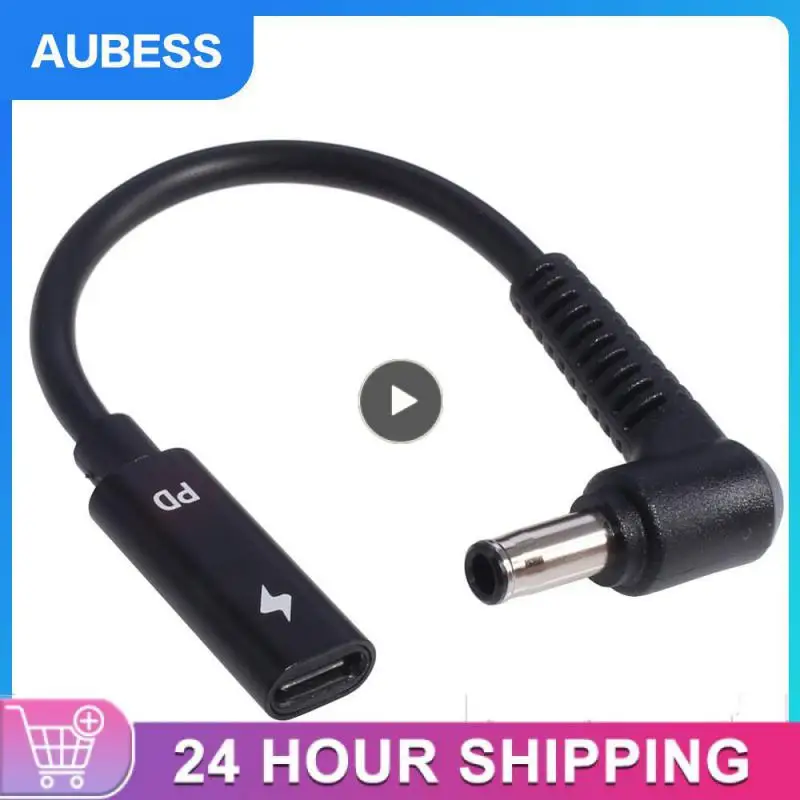 USB C 암-DC 커넥터, 다목적 유연한 노트북 USB C 충전기 어댑터, 휴대용 Pd 고속 충전 어댑터