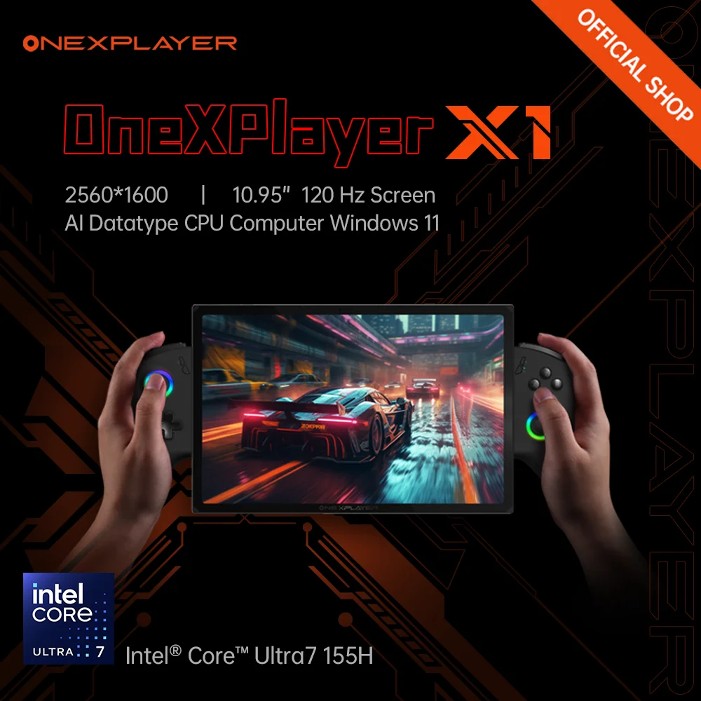 OneXPlayer X1 Intel Core Ultra 7 155H 3 IN 1 Tablet portatile Console di gioco portatile 10.95 