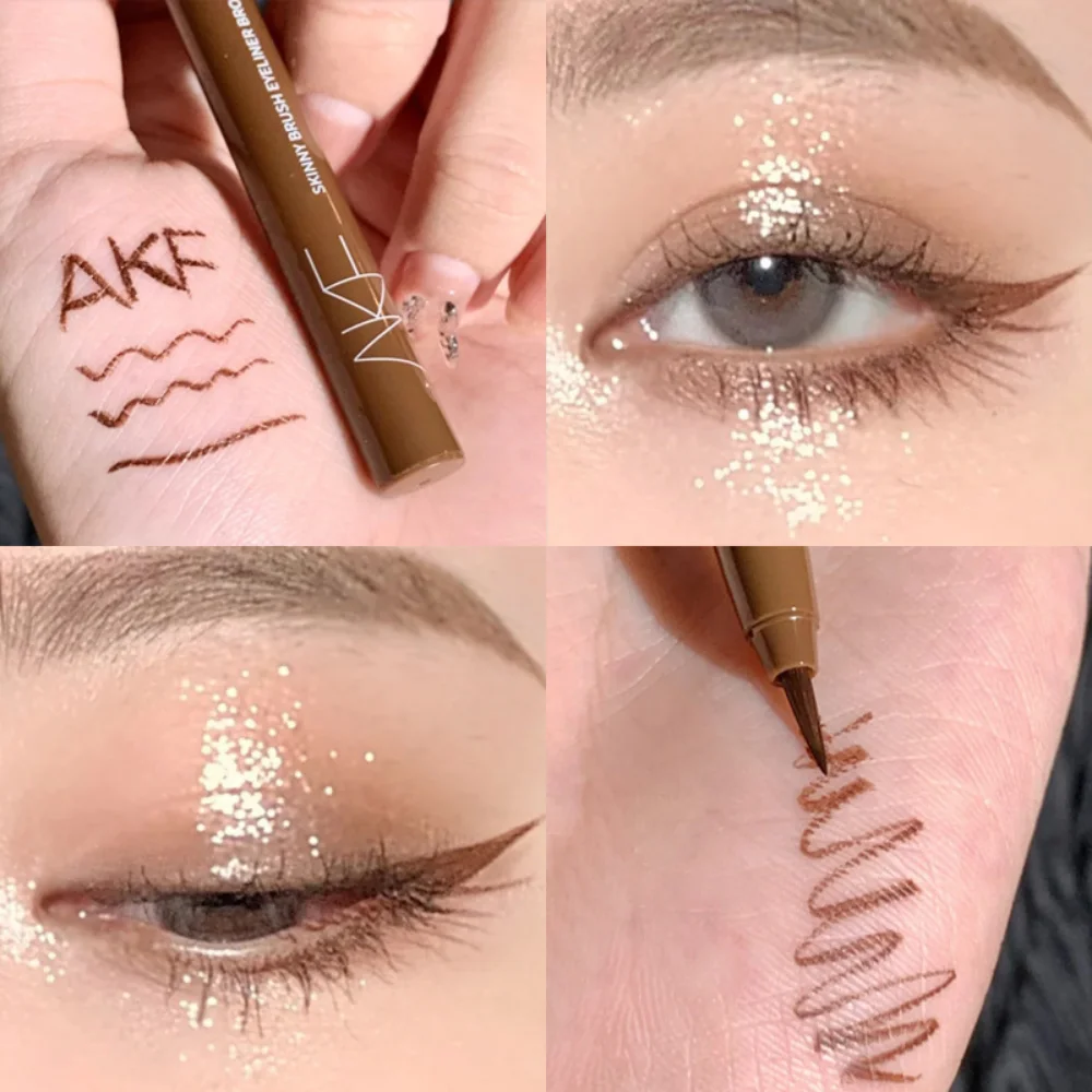 

Korea AKF Liquid Eyeliner Pencil Waterproof Sweatproof Non-smudge Long-lasting Brown Black Quick Dry Eye Beauty Makeup Cosmetics