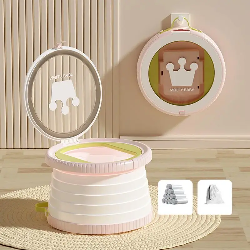 Travel Toilet Seat Foldable Children Potty Baby Pot Portable Baby Potty Training Seat Kids Potty 3