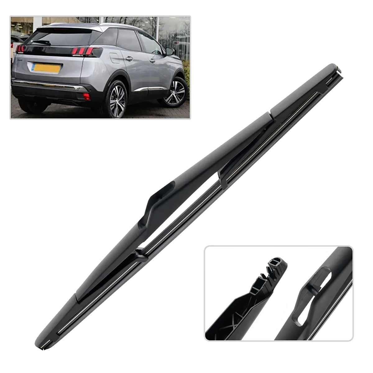 Wiper 12" Rear Wiper Blade For Peugeot 3008 Mk2 2017 - 2023 Windshield Windscreen Rear Window 3