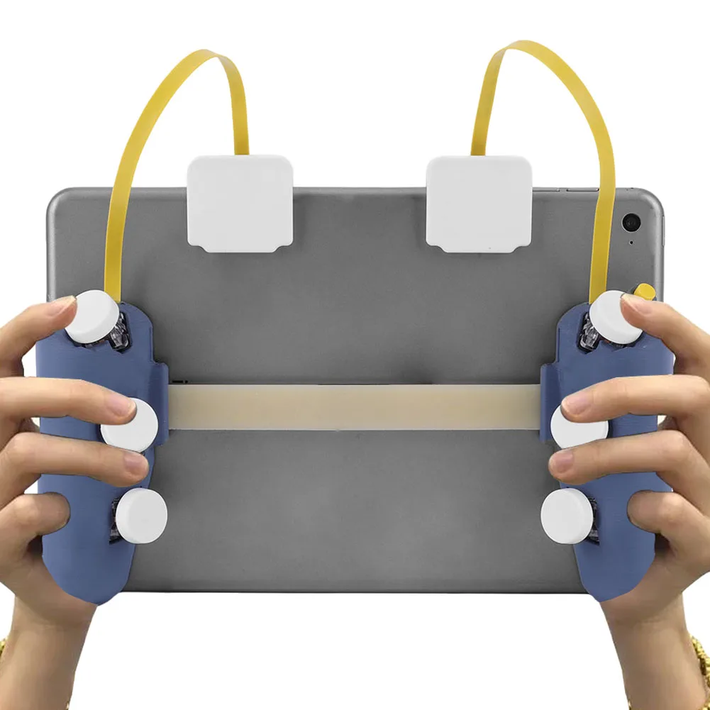 Six Buttons Gaming Controller For 7.9"-13.4" Tablets 3D Printing Anti-Slip Game Handle Grip Pulse Continuous Shooting Gamepad