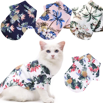 Pet Hawaiian Beach Print Clothes Costume