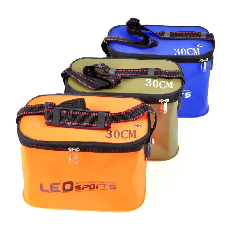 

Fishing Box EVA Portable Folding Fishing Bucket 30/35/40/45/50cm With Handle Leakproof Outdoor Fishing Gear Container