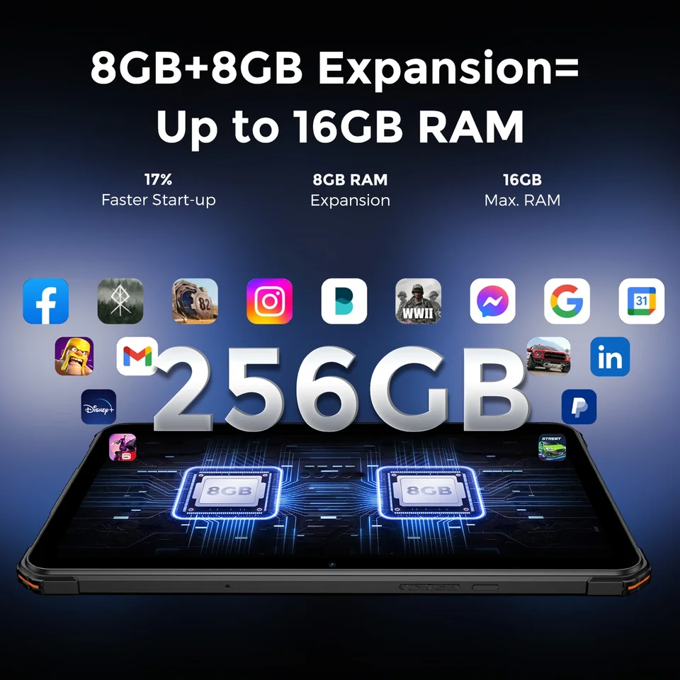 10,000mAh Androidタブレット IP68/IP69K 10,000mAh Androidタブレット IP68/IP69K Umidigi-アクティブな