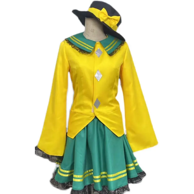 

Костюм для косплея коиши из Аниме Touhou, топы, юбка, шляпа, размер на заказ
