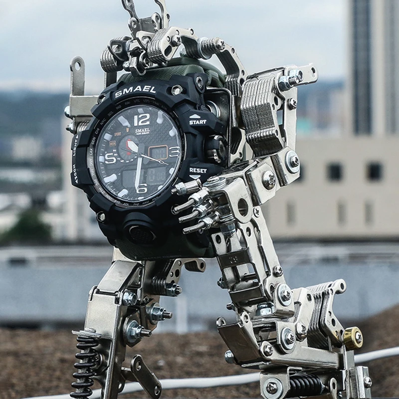 Mechanical Assembly Watch Stand Creative Watch Stand Children's Metal Hand-Assembled Robot 435 Parts Desktop Decoration Gift