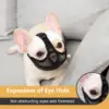 Short Snout Dog Muzzle Mesh Adjustable Breathable Anti Biting Bulldog Short Snout Muzzle for Dogs Bulldog Mouth Muzzle 3