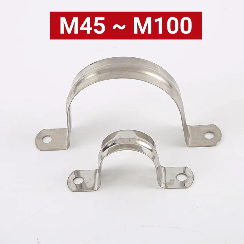 10 Morsetti A U In Acciaio Inox 304 Per Tubi Da 50mm - Per Impianti Idrici, Riscaldamento E Antincendio - Fissaggio A Viti - Foto 5