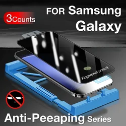 Triple Pack Screen Protector with Installation Kit - High - Quality Non - Tempered Glass - Anti Peeping (For S23 Ultra)