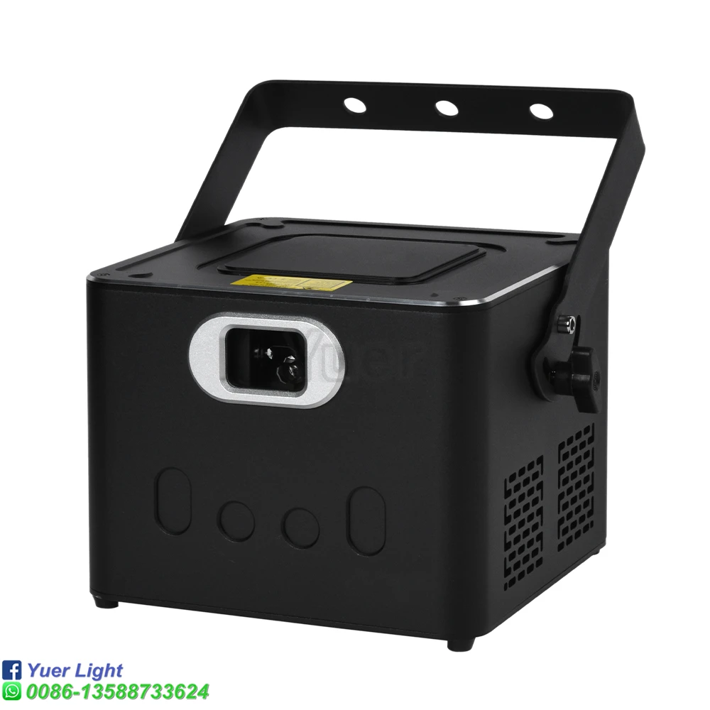 NEW Yuer ILDA 8W Full Color RGB Animation Beam Scanning Stage Laser Light Projector DJ Disco Bar Club Party Xmas Effect