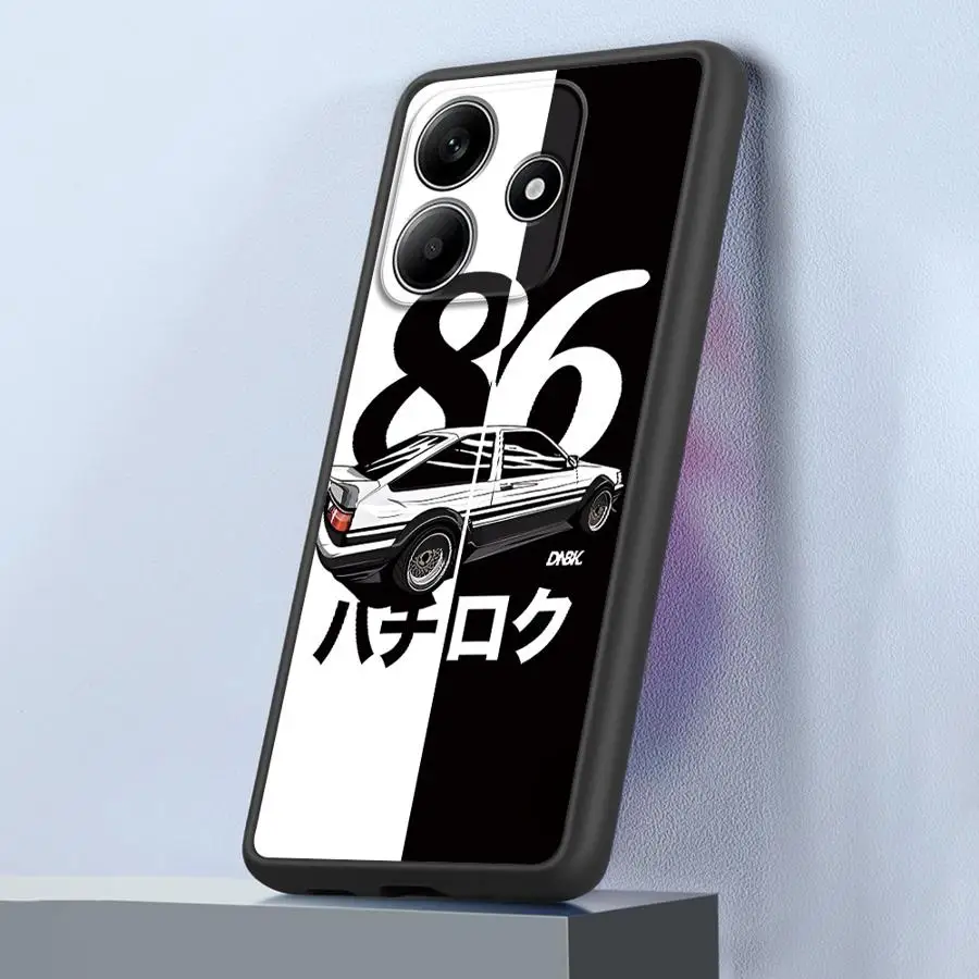 Anime-Inspired Initial D Design Back Phone Cover Case