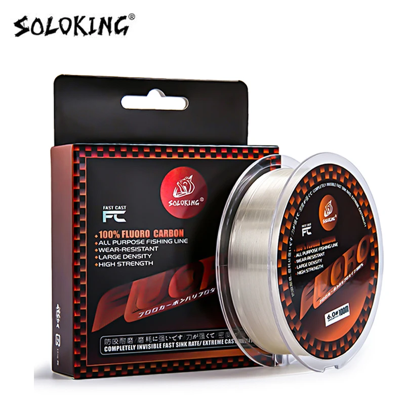 Fluorocarbon Revestimento Nylon Pesca Linha, Fast Sinking Line, Invisible Fish Line para Lure, durável, 120m