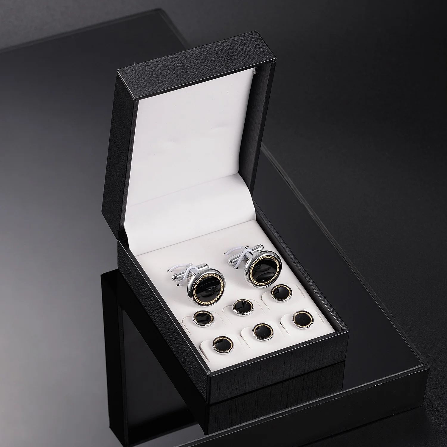 Gemelli Da Camicia Uomo - Eleganti E Classici Per Matrimoni E Business - Foto 7