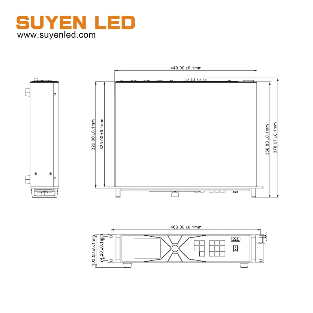 X8 Colorlight HD LED 디스플레이 비디오 프로세서