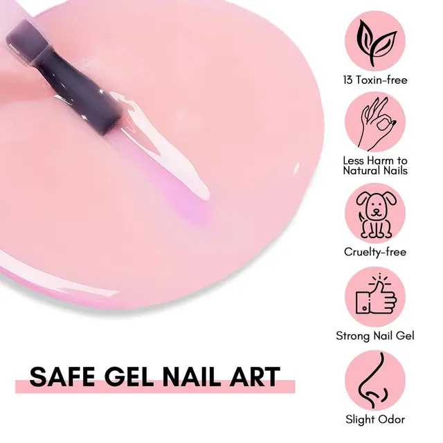 Rhinestone Apex Builder Nail Gel Polish - Image 5