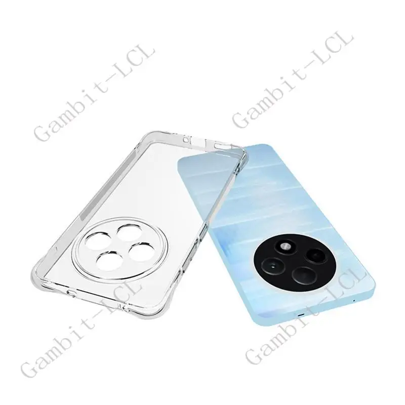 Enhanced Silicone Shockproof Phone Case for OPPO Reno12 - Soft TPU Protective Back Cover