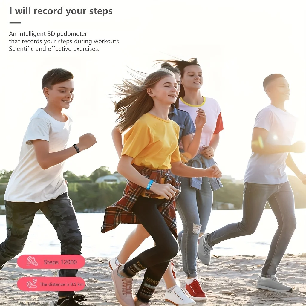 스마트 시계 남성 여성 보수계 피트니스 팔찌 단계 카운트 멀티 스포츠 모드 패션 전자 팔찌 단순 스마트 밴드