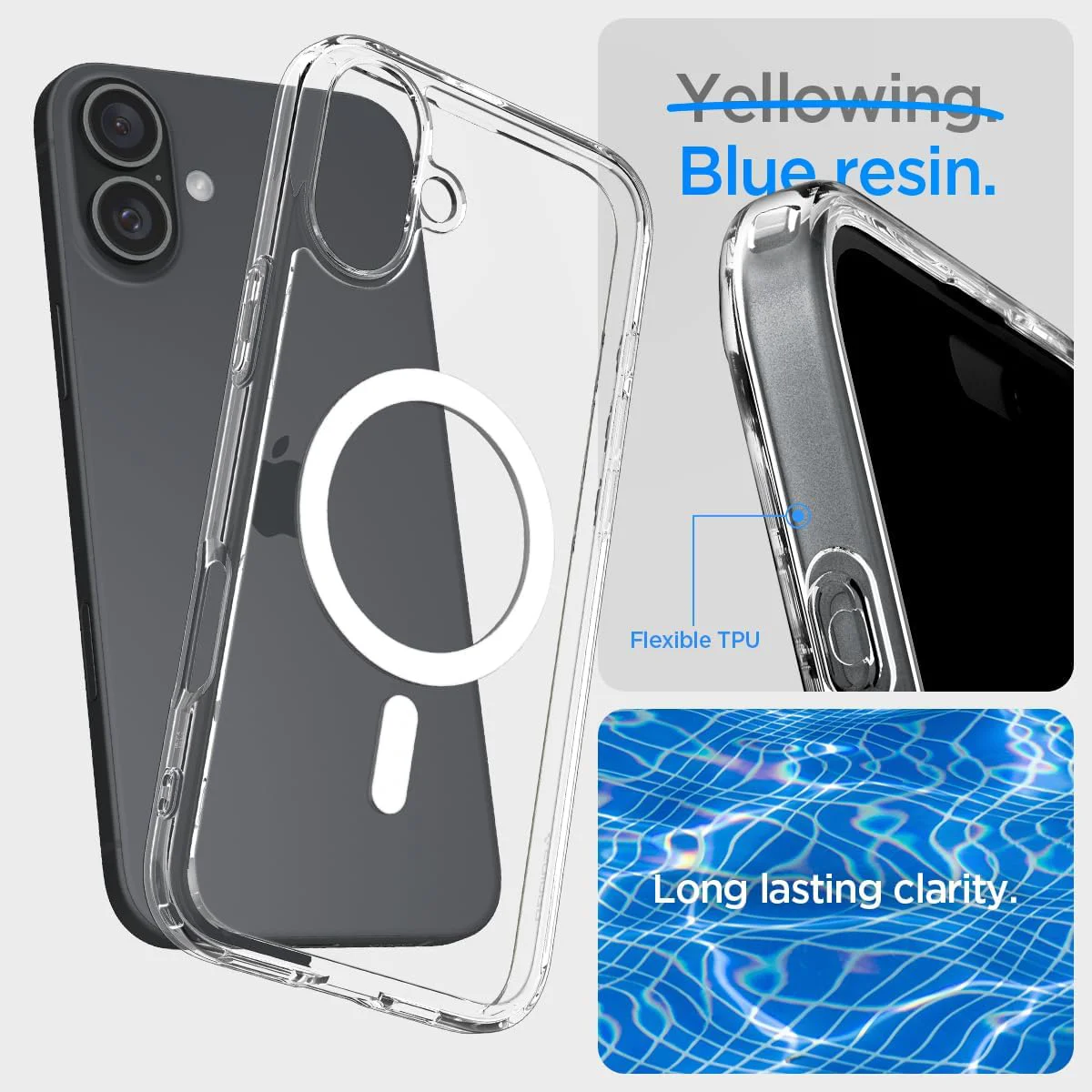 Magnetic Wireless Charging Hybrid Silicone Hard Phone Case