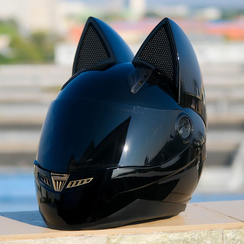 Casco de moto para hombre, protector de cabeza con Color negro, con personalidad, homologado por ECE, apto para las cuatro estaciones - AliExpress