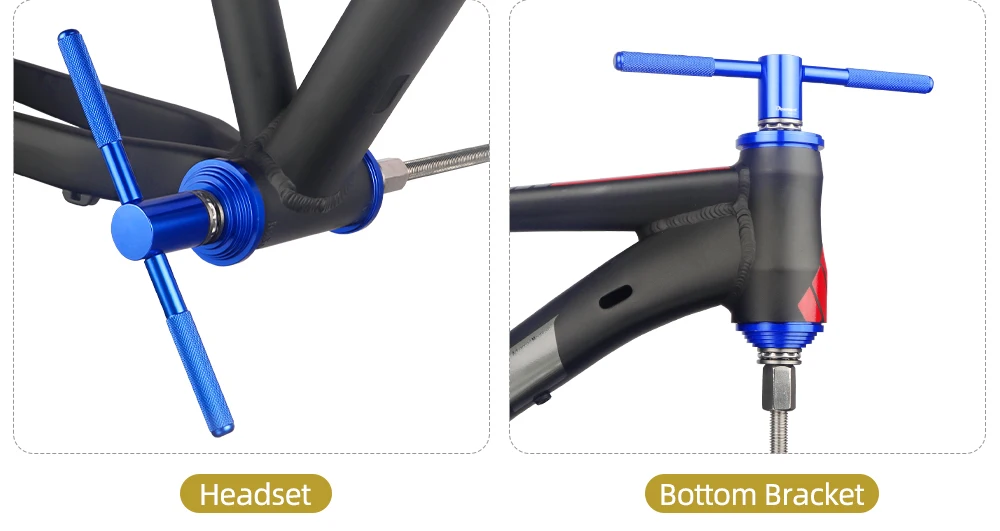 Description Picture 3 of itemDeemount 250/400mm Length Press-in Tool for Bicycle Bottom Bracket Install B.B. Headset Cup Remove Static Presser Knurling Handl